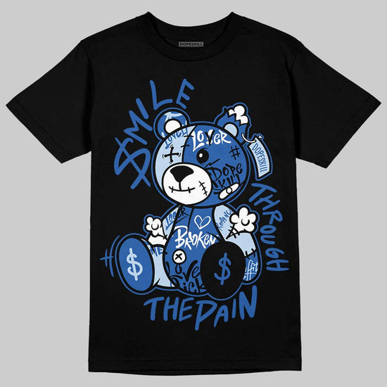 Jordan 11 "Space Jam" (2026) DopeSkill T-Shirt Smile Through The Pain Graphic Streetwear - Black