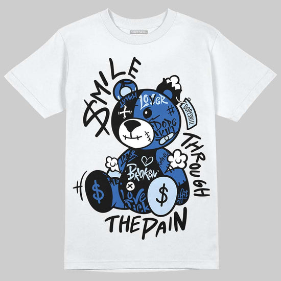 Jordan 11 "Space Jam" (2026) DopeSkill T-Shirt Smile Through The Pain Graphic Streetwear - White