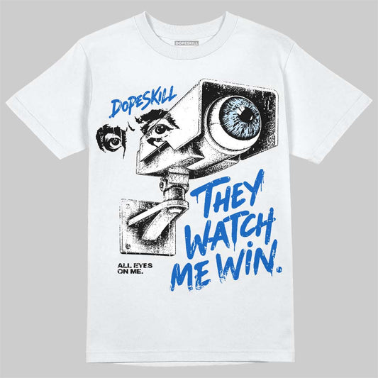 Jordan 11 "Space Jam" (2026) DopeSkill T-Shirt They Watch Me Win Graphic Streetwear - White