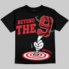 Jordan 9 Space Jam DopeSkill Oversize Print T-Shirt BEYOND THE 9 Graphic Streetwear - black