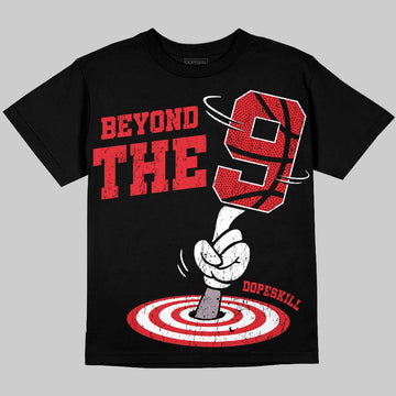 Jordan 9 Space Jam DopeSkill Oversize Print T-Shirt BEYOND THE 9 Graphic Streetwear - black