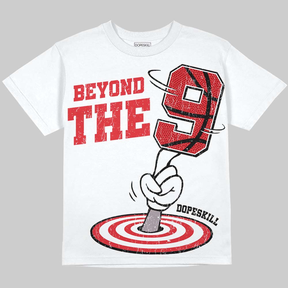 Jordan 9 Space Jam DopeSkill Oversize Print T-Shirt BEYOND THE 9 Graphic Streetwear - White