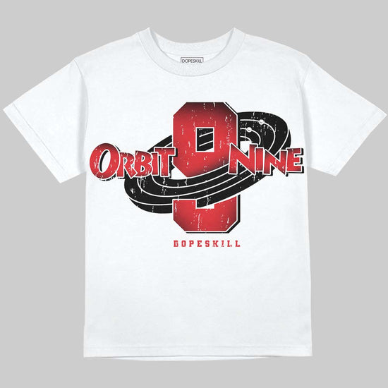 Jordan 9 Space Jam DopeSkill Oversize Print T-Shirt Orbit Nine Graphic Streetwear - White