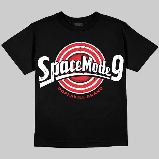 Jordan 9 Space Jam DopeSkill Oversize Print T-Shirt Space Mode 9 Graphic Streetwear - Black