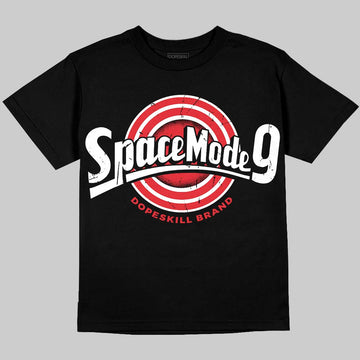 Jordan 9 Space Jam DopeSkill Oversize Print T-Shirt Space Mode 9 Graphic Streetwear - Black