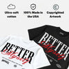 Space Jam 9s DopeSkill T-Shirt Better Myself Graphic