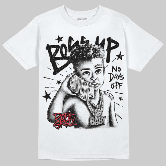 Jordan 9 Space Jam DopeSkill T-Shirt Boss Up Graphic Streetwear - White