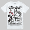 Jordan 9 Space Jam DopeSkill T-Shirt Broken Bones Graphic Streetwear - White
