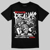 Jordan 9 Space Jam DopeSkill T-Shirt Distorted Realms Graphic Streetwear - Black