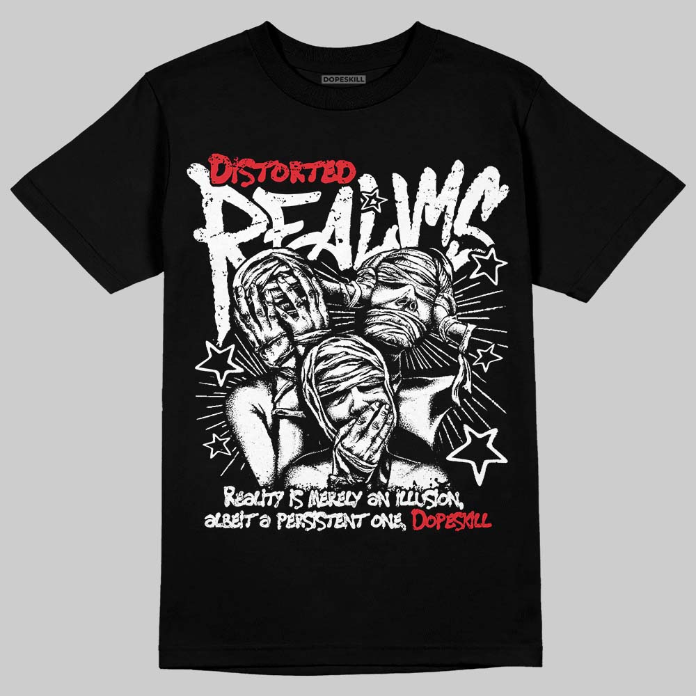 Jordan 9 Space Jam DopeSkill T-Shirt Distorted Realms Graphic Streetwear - Black