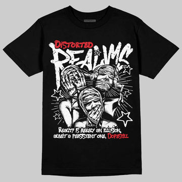Jordan 9 Space Jam DopeSkill T-Shirt Distorted Realms Graphic Streetwear - Black