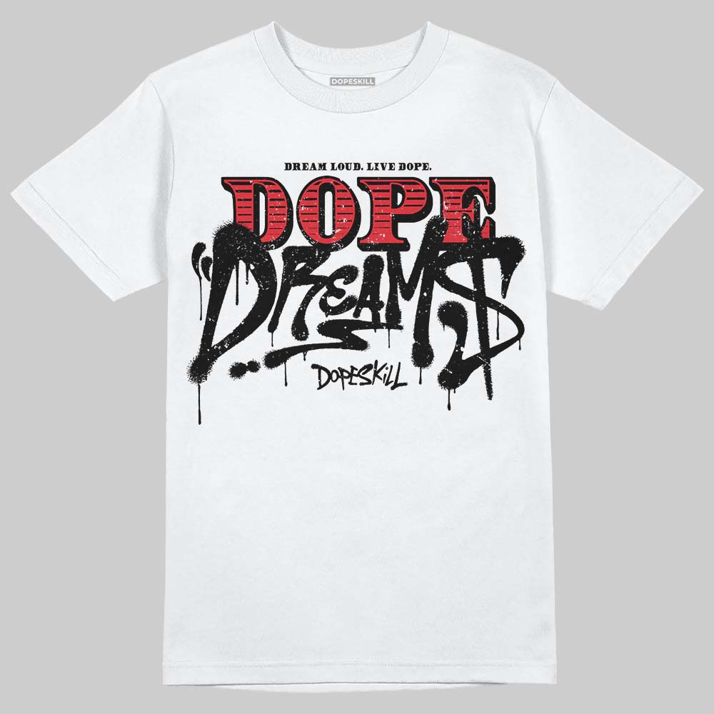 Jordan 9 Space Jam DopeSkill T-Shirt Dope Dreams Graphic Streetwear - White 