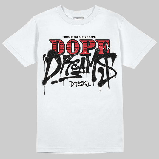 Jordan 9 Space Jam DopeSkill T-Shirt Dope Dreams Graphic Streetwear - White 