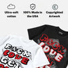 Space Jam 9s DopeSkill T-Shirt F#ck Love Get Money Graphic