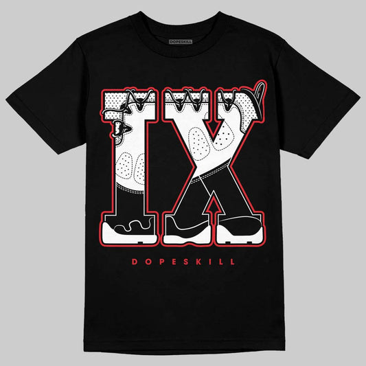 Jordan 9 Space Jam DopeSkill T-Shirt IX Jordan 9 Graphic Streetwear - Black