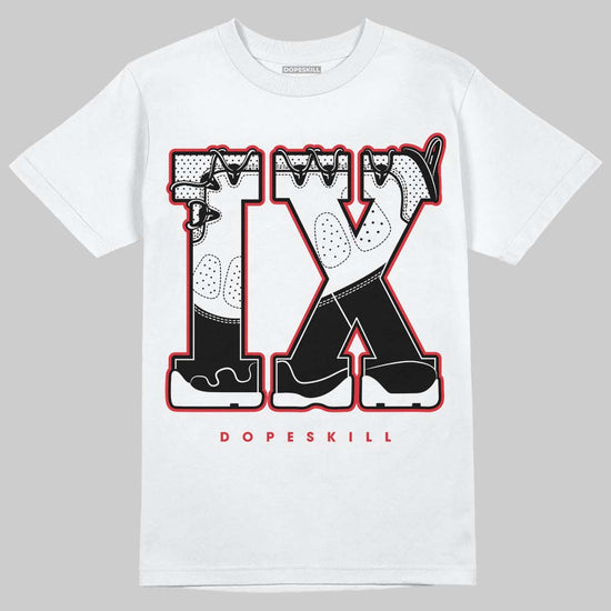 Jordan 9 Space Jam DopeSkill T-Shirt IX Jordan 9 Graphic Streetwear - White