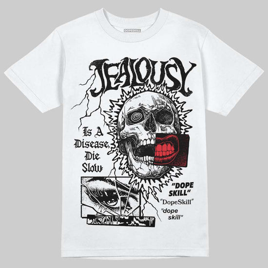 Jordan 9 Space Jam DopeSkill T-Shirt Jealousy Graphic Streetwear - White