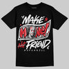 Jordan 9 Space Jam DopeSkill T-Shirt Make Money Not Friend Typo Graphic Streetwear - Black