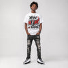 Space Jam 9s DopeSkill T-Shirt Make Money Not Friend Typo Graphic