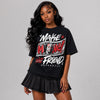 Space Jam 9s DopeSkill T-Shirt Make Money Not Friend Typo Graphic