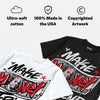 Space Jam 9s DopeSkill T-Shirt Make Money Not Friend Typo Graphic