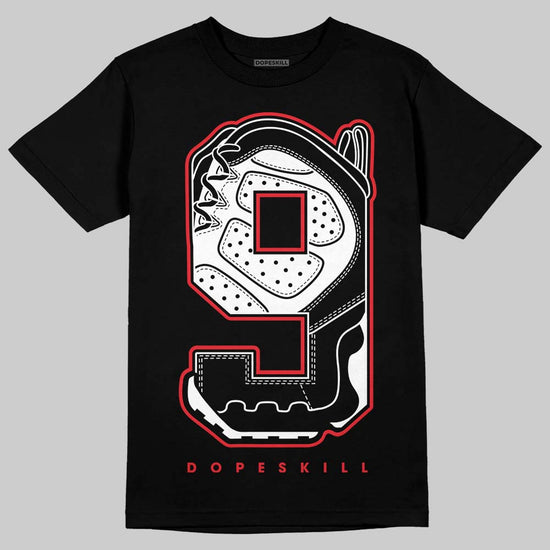 Jordan 9 Space Jam DopeSkill T-Shirt No.9 Graphic Streetwear - Black