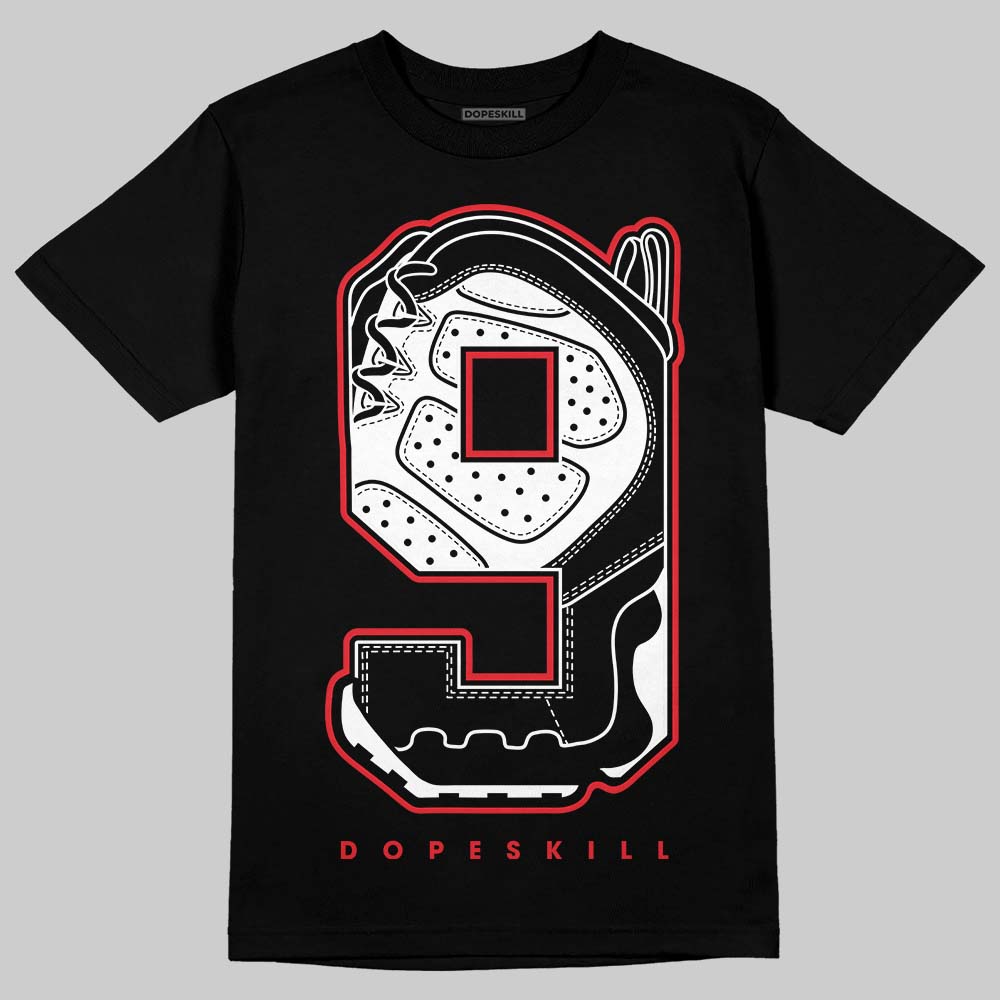 Jordan 9 Space Jam DopeSkill T-Shirt No.9 Graphic Streetwear - Black