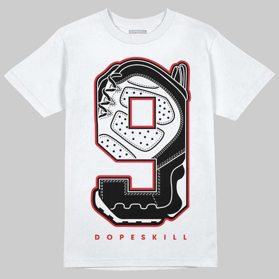 Jordan 9 Space Jam DopeSkill T-Shirt No.9 Graphic Streetwear - White