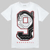 Jordan 9 Space Jam DopeSkill T-Shirt No.9 Graphic Streetwear - White