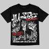 Jordan 9 Space Jam DopeSkill Oversize Print T-Shirt No Money No Lust Graphic Streetwear - black