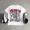 Space Jam 9s DopeSkill Oversize Print T-Shirt No Turkey Graphic