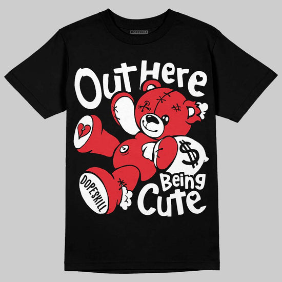 Jordan 9 Space Jam DopeSkill T-Shirt Out Here Being Cute Graphic Streetwear - Black