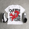 Space Jam 9s DopeSkill T-Shirt Out Here Being Cute Graphic