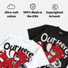 Space Jam 9s DopeSkill T-Shirt Out Here Being Cute Graphic