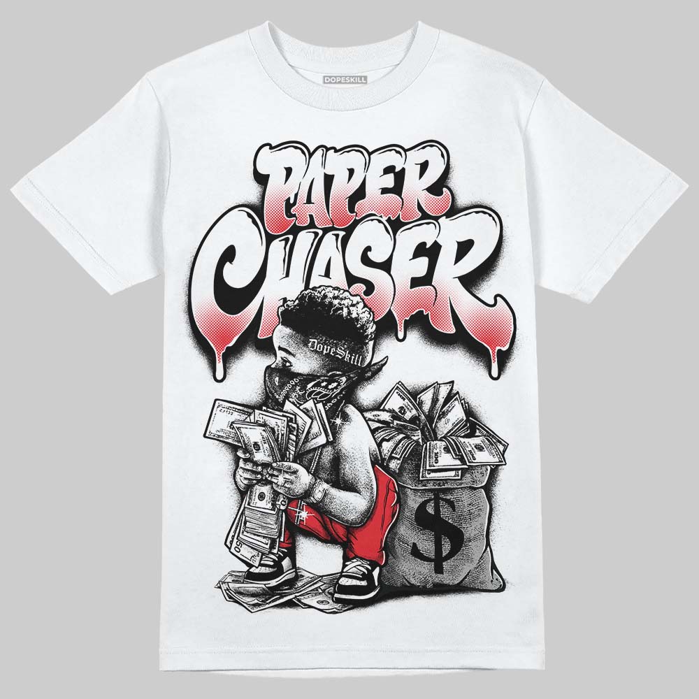 Jordan 9 Space Jam DopeSkill T-Shirt Paper Chaser Boy Graphic Streetwear - White