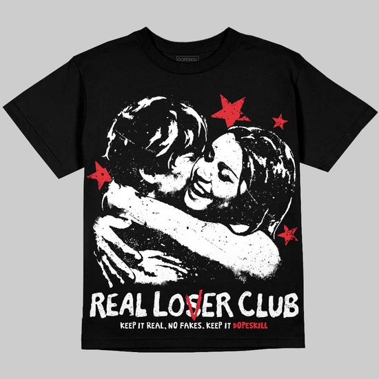 Jordan 9 Space Jam DopeSkill Oversize Print T-Shirt Real Lover Club Graphic Streetwear - Black