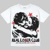 Jordan 9 Space Jam DopeSkill Oversize Print T-Shirt Real Lover Club Graphic Streetwear - White