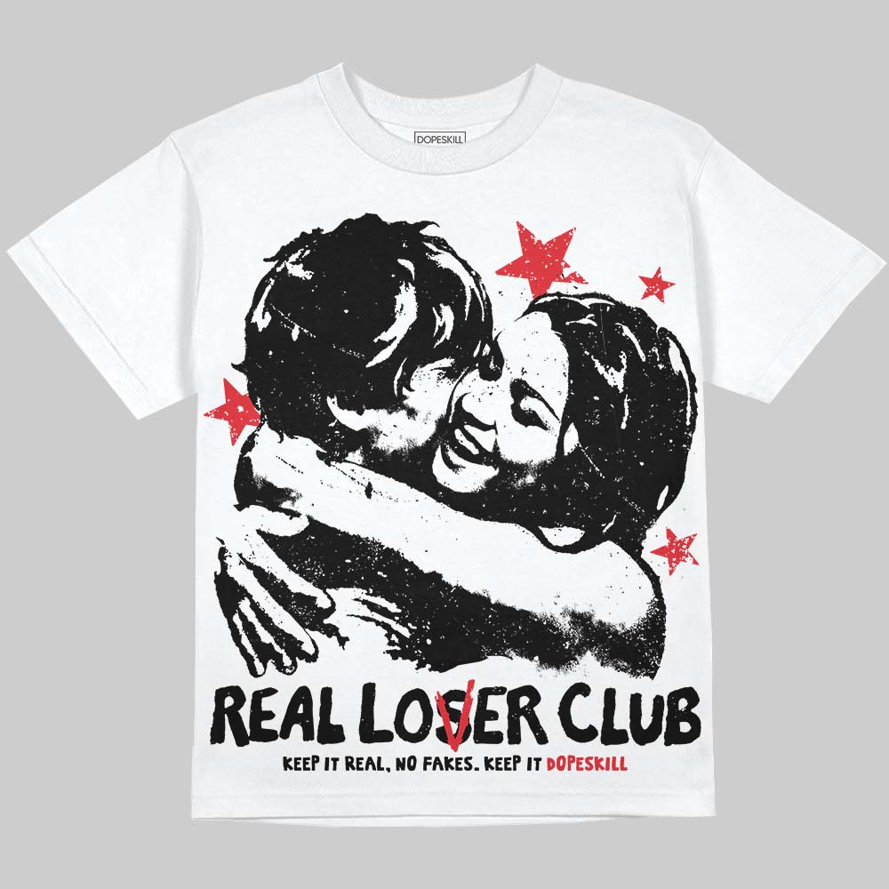 Jordan 9 Space Jam DopeSkill Oversize Print T-Shirt Real Lover Club Graphic Streetwear - White