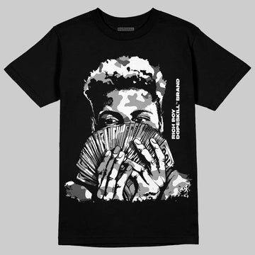 Jordan 9 Space Jam DopeSkill T-Shirt Rich Boy Camo Graphic Streetwear - Black