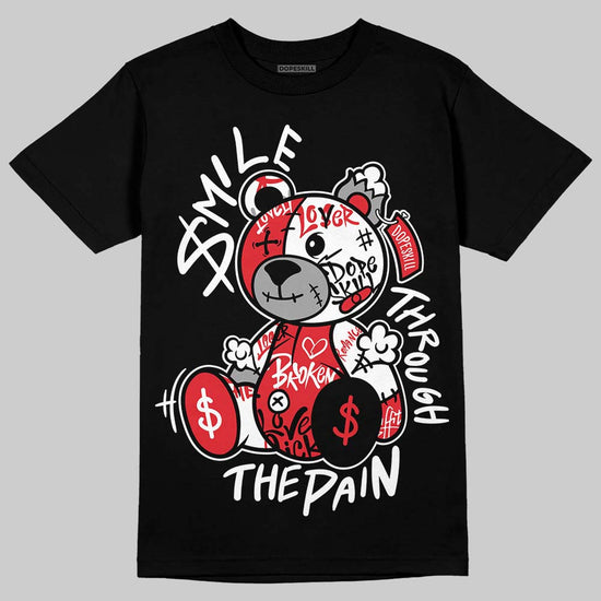 Jordan 9 Space Jam DopeSkill T-Shirt Smile Through The Pain Graphic Streetwear - Black