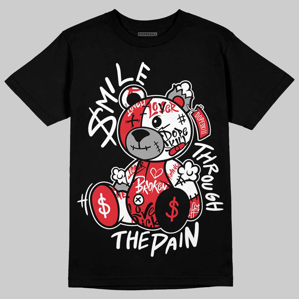 Jordan 9 Space Jam DopeSkill T-Shirt Smile Through The Pain Graphic Streetwear - Black