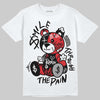 Jordan 9 Space Jam DopeSkill T-Shirt Smile Through The Pain Graphic Streetwear - White