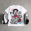 Space Jam 9s DopeSkill T-Shirt Work Hard Rise Above Graphic