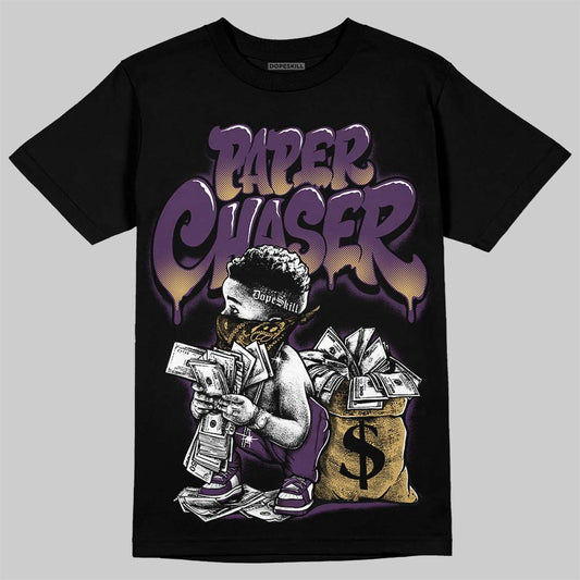 Jordan 12 Sumo DopeSkill T-Shirt Paper Chaser Boy Graphic Streetwear - Black