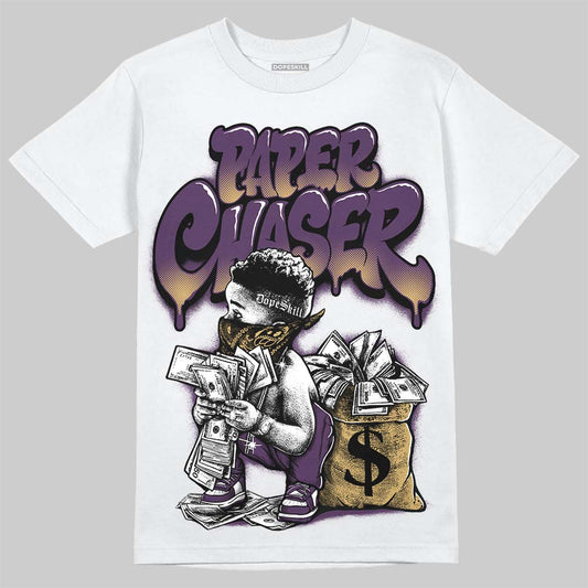 Jordan 12 Sumo DopeSkill T-Shirt Paper Chaser Boy Graphic Streetwear - White