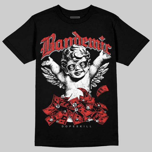Jordan 4 Retro Toro Bravo DopeSkill T-Shirt Bandemic Graphic Streetwear - Black