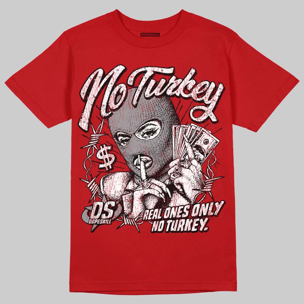 Jordan 4 Retro Toro Bravo DopeSkill T-Shirt No Turkey Graphic Streetwear - Red