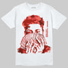 Jordan 4 Retro Toro Bravo DopeSkill T-Shirt Rich Boy Camo Graphic Streetwear - White 