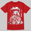 Jordan 4 Retro Toro Bravo DopeSkill T-Shirt Rich Boy Camo Graphic Streetwear - Red