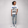 True Blue 3s DopeSkill T-Shirt Bandemic Graphic